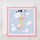 Baby shower Girl Kaart (Voorkant)