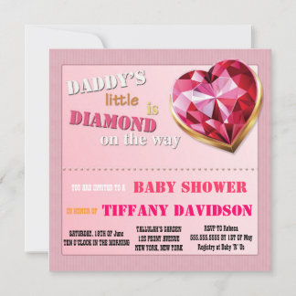 baby shower GIRL Kaart