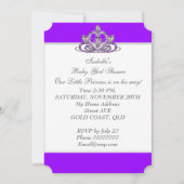 Baby shower Girl Paars Kaart (Achterkant)