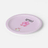 Baby shower Girl Papieren Bordje (Gekanteld)
