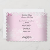 Baby shower Girl Pink Baby Teacup Cupcake L2s Kaart (Achterkant)