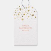 Baby shower Girl Pink Elephant Cadeaulabel (Achterkant)