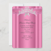 Baby shower Girl Pink Kaart (Achterkant)