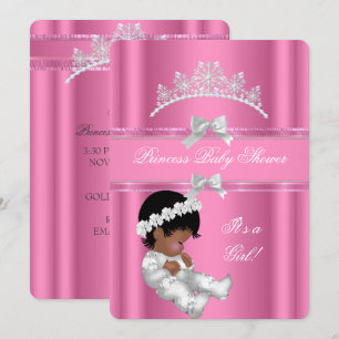 Baby shower Girl Pink Kaart