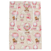 Baby shower Girl Pink Medium Cadeauzakje (Voorkant)