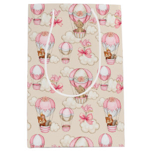 Baby shower Girl Pink Medium Cadeauzakje