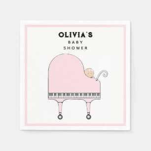 Baby shower Girl Pink Servet