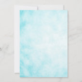 Baby shower Glitter Tail Kaart (Achterkant)