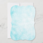 Baby shower Glitter Tail Kaart (Achterkant)