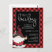 BABY SHOWER | Gnome Holiday Uitnodiging (Voorkant / Achterkant)