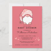 BABY SHOWER | Gnoom & hartenuitnodiging Kaart (Voorkant)