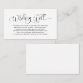 baby shower, goed gespen, met handschrift, zwart informatiekaartje (Voorkant / Achterkant)