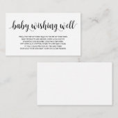 baby shower, goed gespen, modern, roestzwart informatiekaartje (Voorkant / Achterkant)