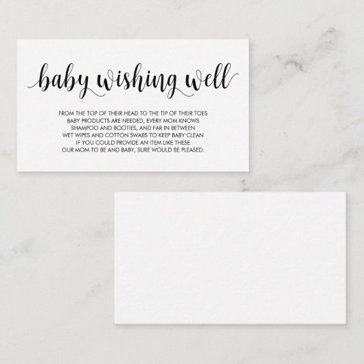 baby shower, goed gespen, modern, roestzwart informatiekaartje (Voorkant / Achterkant)