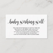 baby shower, goed gespen, modern, roestzwart informatiekaartje (Voorkant)