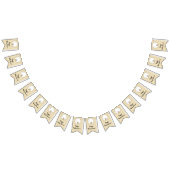 Baby shower Gold/Black Stars, Swallowtail Banner (Alle)