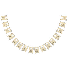 Baby shower Gold/Black Stars, Swallowtail Banner