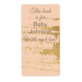 Baby shower "Gold Classic/P" Bladzijde 8 Etiket