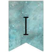 Baby shower Gold Dolphin-Baby, Swallowtail Banner (Eerste vlag)