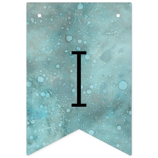 Baby shower Gold Dolphin-Baby, Swallowtail Banner (Eerste vlag)