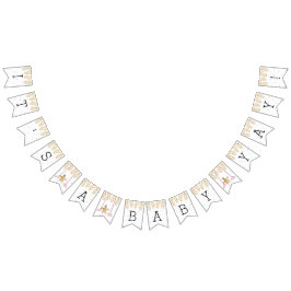 baby shower Gold Flamingo Baby, Swallowtail Banner