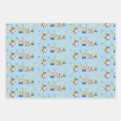 Baby shower Gold Font  speelgoed Inpakpapier Vel (Voorkant 3)