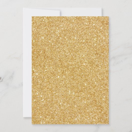 Baby shower Gold Glitter White Pumpkin Herfst herf Kaart (Achterkant)