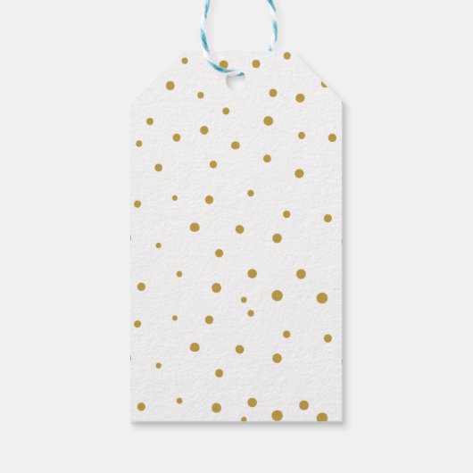 Baby Shower | Gold Modern Calligraphy Gift Label Cadeaulabel (Achterkant)