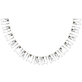 baby shower Gold Penguin, Swallowtail Banner