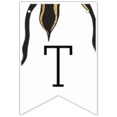 baby shower Gold Penguin, Swallowtail Banner (Tweede vlag)