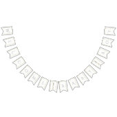 Baby shower Gold/Silver Castle Swallowtail Banner (Alle)