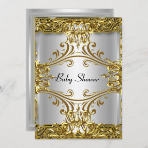Baby shower Gold Silver Neutraal Kaart