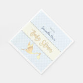 Baby shower Golden Stork Baby Servet (Hoek)
