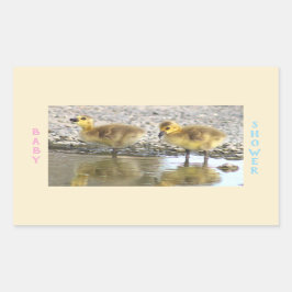 Baby shower Goslings Stickers