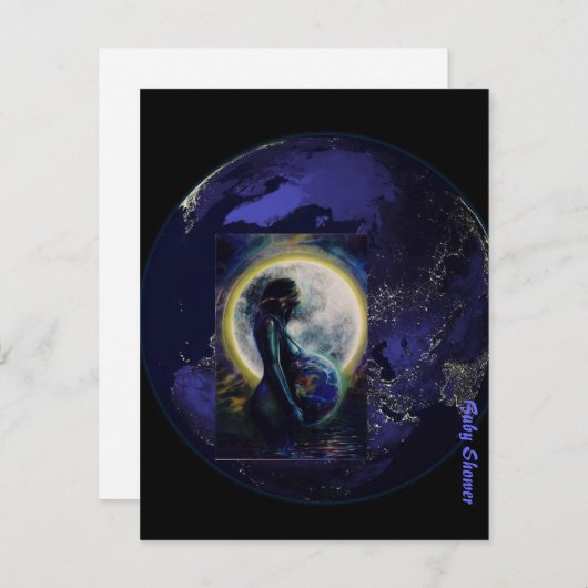 baby shower Gothic Kaart (Voorkant / Achterkant)