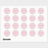 Baby shower Goud Confetti Roze Favor Dank u Label (Vel)