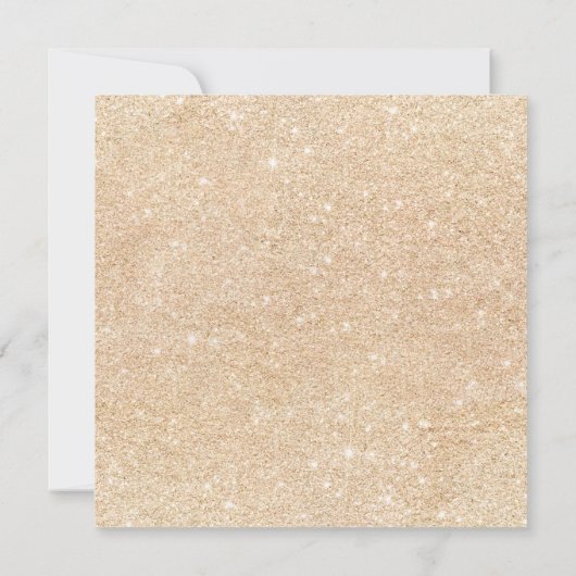 Baby shower goudglitter oranje pompoen waterverf kaart (Achterkant)