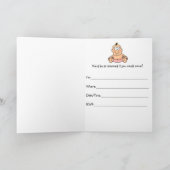 Baby shower Grappig Meisje Uitnodiging Uitnodiging (Binnen)