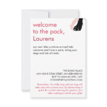 baby shower Great Dane Minimalistische Tekening