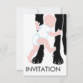 baby shower Great Dane Minimalistische Tekening Kaart
