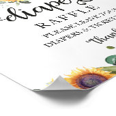 Baby shower Greenery Diaper Raffle Game Sign Poster (Hoek)