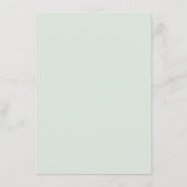 Baby shower Greenery Elegant Waterverf Foliage Advieskaart (Achterkant)