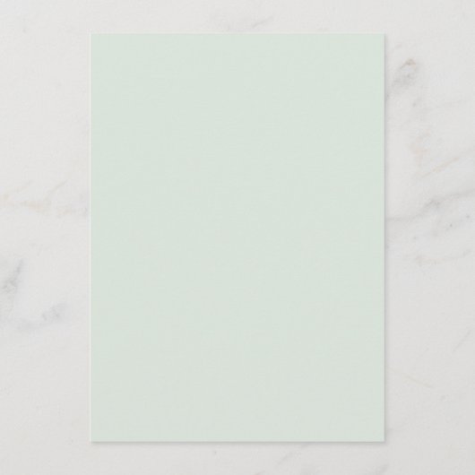 Baby shower Greenery Elegant Waterverf wenst Advieskaart (Achterkant)