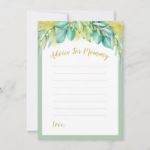 Baby shower Greenery Eucalyptus laat mammie achter