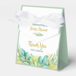 Baby shower Greenery Eucalyptus Leaves Olive Bedankdoosjes