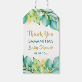 Baby shower Greenery Eucalyptus Olive Branches Cadeaulabel