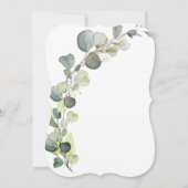 Baby shower Greenery Eucalyptus Succulent Kaart (Achterkant)