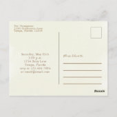 Baby shower Greenery Moderne Waterverf Eucalyptus Briefkaart (Achterkant)