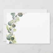 Baby shower groen Eucalyptus Botanisch Elegant Kaart (Achterkant)
