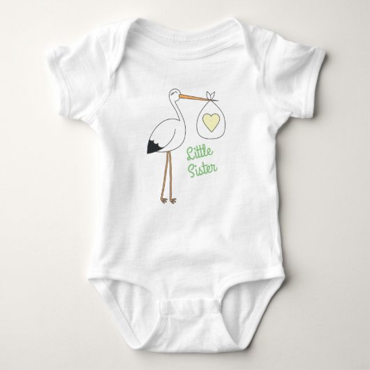Baby shower groen geslacht neutraal romper (Voorkant)